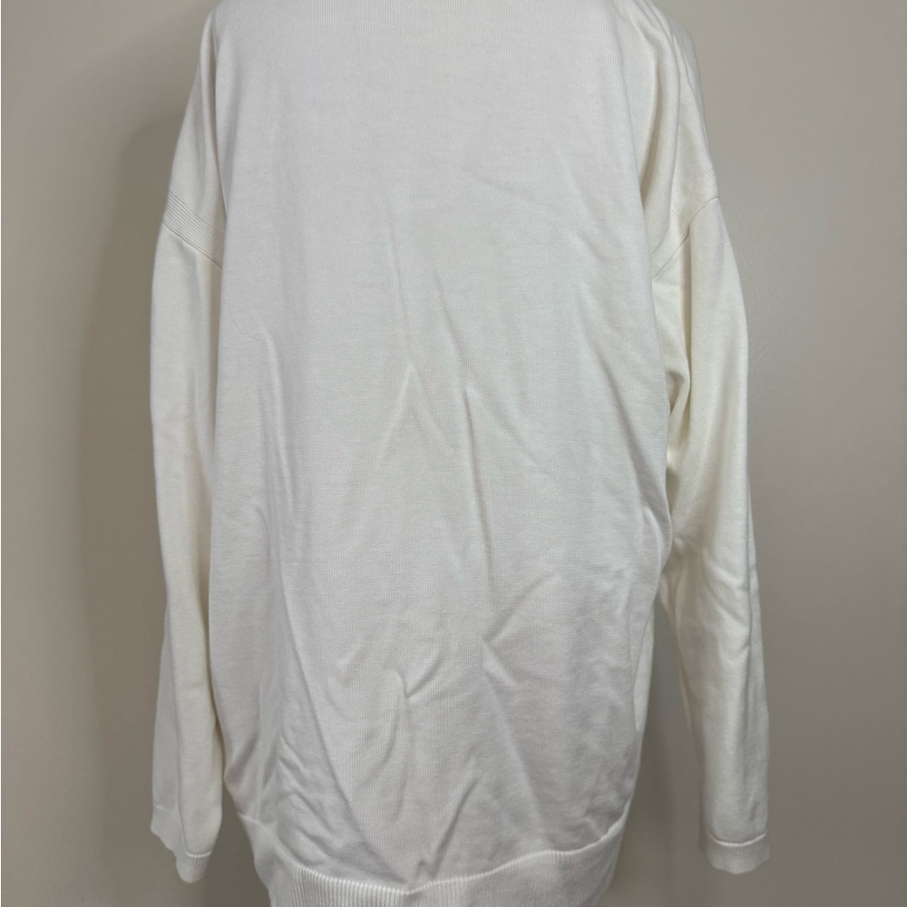 Talbot’s Elegant White Women's Button Up Cardigan Sweater in size XL - Picture 3 of 10